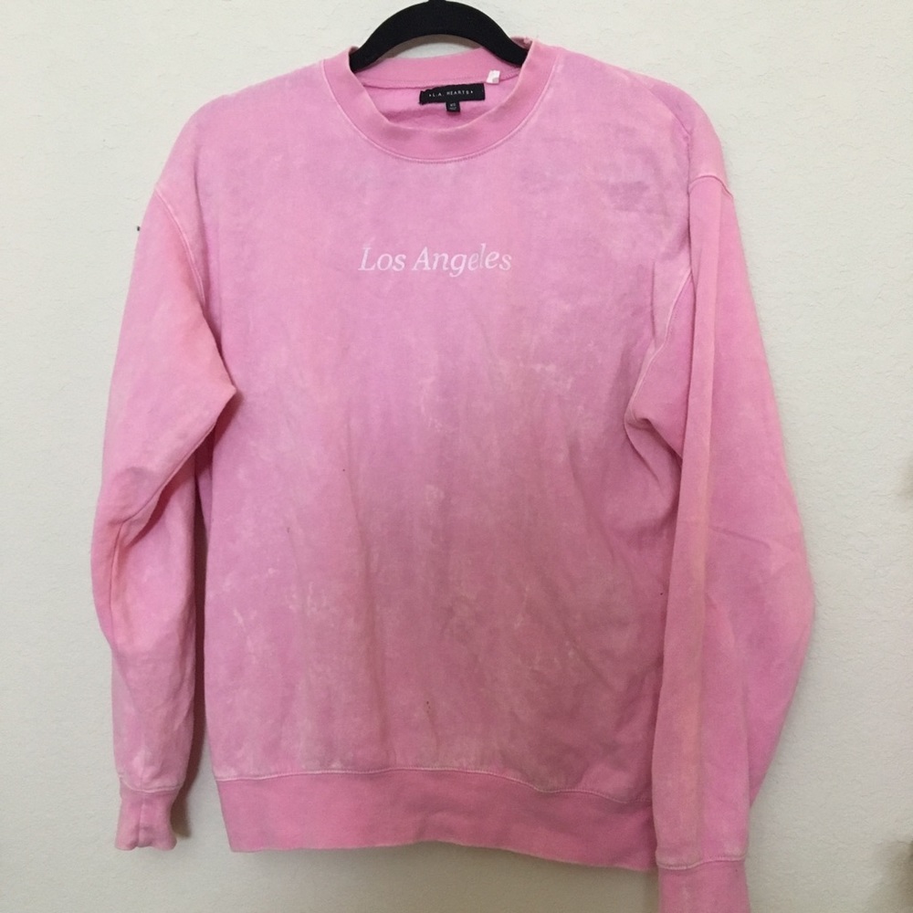 PacSun Pink LA Crewneck